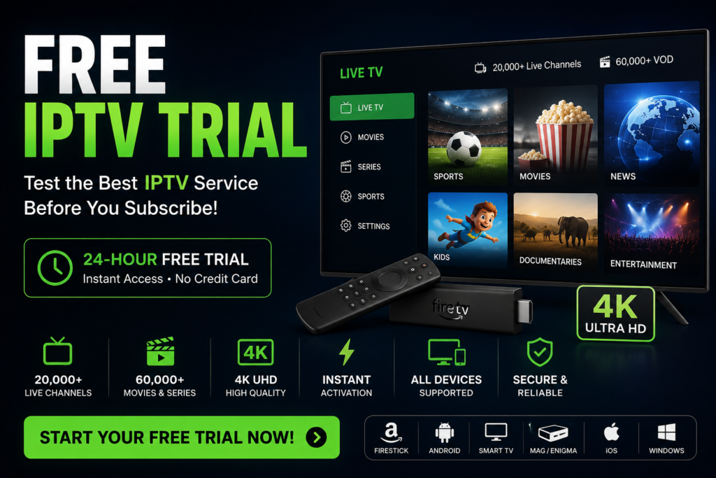 Free IPTV Trial